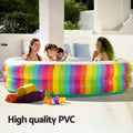 Bestway Inflatable Pool 206cm Round Above Ground Rainbow Cup Holder