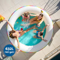 Bestway Inflatable Pool 206cm Round Above Ground Rainbow Cup Holder