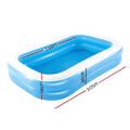 Bestway Inflatable Pool 262x175x51cm 778L Kids Above Ground