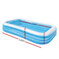 Bestway Kids Pool 305x183x56cm Inflatable Above Ground 1161L