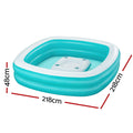 Bestway Inflatable Pool 218x218x48cm Family Cup Holder