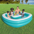 Bestway Inflatable Pool 218x218x48cm Family Cup Holder