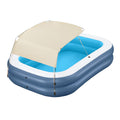 Bestway Inflatable Pool 254x178cm Kids Above Ground Sunshade