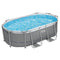 Bestway Swimming Pools 305cm x 200cm x 84cm Steel Above Ground Backyard Pool Set
