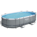 Bestway 488x305cm Swimming Pool Steel Frame w/ Pump Filter Ladder