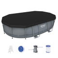 Bestway 488x305cm Swimming Pool Steel Frame w/ Pump Filter Ladder
