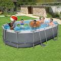 Bestway 488x305cm Swimming Pool Steel Frame w/ Pump Filter Ladder