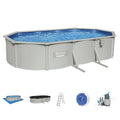 Bestway Steel Frame Round Pool 610x366cm w/ Filter Pump