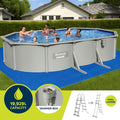 Bestway Steel Frame Round Pool 610x366cm w/ Filter Pump