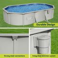 Bestway Steel Frame Round Pool 610x366cm w/ Filter Pump