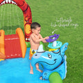 Bestway Inflatable Pool 242x140cm Slide Ball Toss Kids