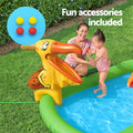 Bestway Inflatable Pool 242x140cm Slide Ball Toss Kids
