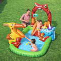 Bestway Inflatable Pool 242x140cm Slide Ball Toss Kids