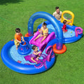 Bestway Kids Inflatable Pool Slide Ball Toss Toys Coral 290x180cm