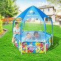 Bestway Kids Pool 183x51cm Steel Frame Canopy 930L