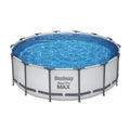 Bestway 427x427x122cm Swimming Pool Steel Frame Round Filter Pump