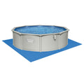 Bestway 457cm Round Steel Frame Pool Set 17430L Filter Pump