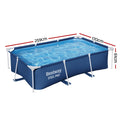 Bestway Pool 259x170x61cm Steel Frame Above Ground 2300L