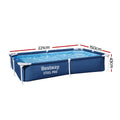 Bestway Swimming Pool 221x150x43cm Steel Frame 1200L