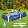Bestway Swimming Pool 221x150x43cm Steel Frame 1200L