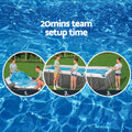 Bestway 282x196x84cm Above Ground Pool Steel Frame Filter Pump