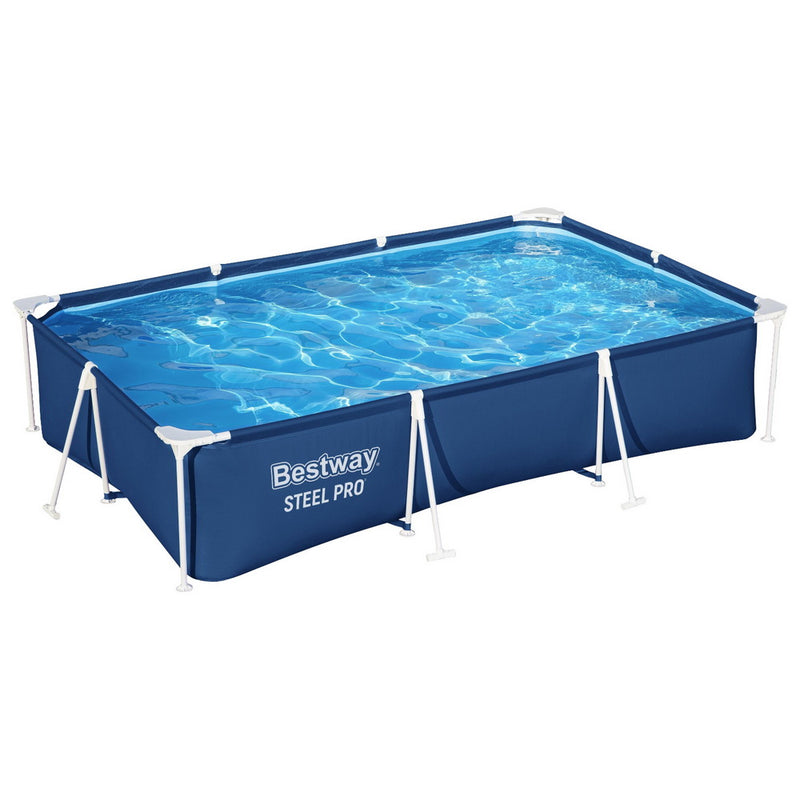 Bestway Swimming Pool 300x201x66cm Steel Frame 3300L w/ Filter