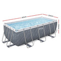 Bestway 412x201x122cm Steel Frame Swimming Pool Set Pump