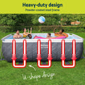 Bestway 412x201x122cm Steel Frame Swimming Pool Set Pump