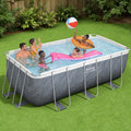 Bestway 412x201x122cm Steel Frame Swimming Pool Set Pump