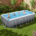 Bestway 488x244cm Steel Frame Pool w/ Filter Pump Ladder Cover