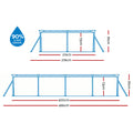 Bestway Pool 400x211x81cm Steel Frame Above Ground 5700L Filter