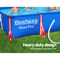 Bestway Pool 400x211x81cm Steel Frame Above Ground 5700L Filter