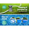 Bestway Pool 400x211x81cm Steel Frame Above Ground 5700L Filter