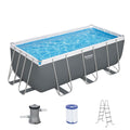 Bestway Swimming Pool 412x201x122cm Steel Frame Filter Pump