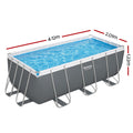 Bestway Swimming Pool 412x201x122cm Steel Frame Filter Pump