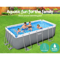 Bestway Swimming Pool 412x201x122cm Steel Frame Filter Pump