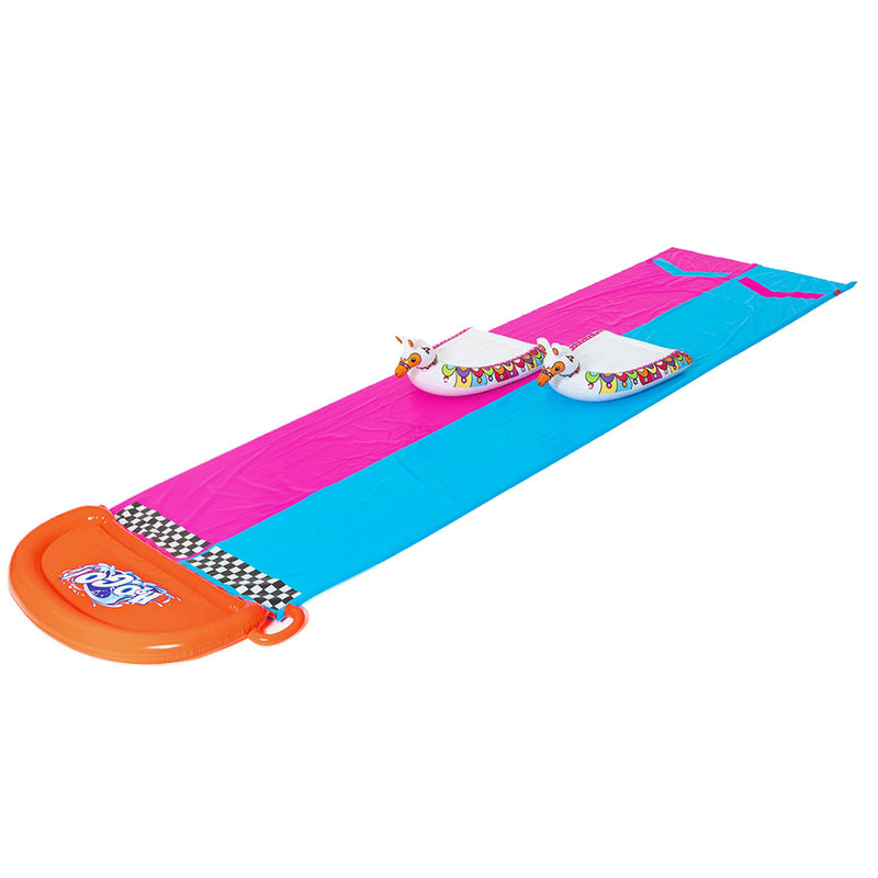 Bestway Slip n Slide 488cm Kids Water Slide Dual Splash Pad