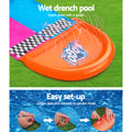 Bestway Slip n Slide 488cm Kids Water Slide Dual Splash Pad