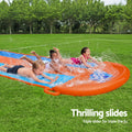 Bestway Triple Water Slide 488cm Slip Kids Garden Pool