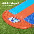 Bestway Triple Water Slide 488cm Slip Kids Garden Pool