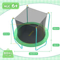 Bestway 8ft Trampoline Kids Rebounder Safety Net Enclosure Outdoor Fitness 2.44m for Ages 6+