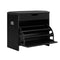 Artiss Shoe Cabinet Bench 15 Pairs Storage Organiser Black