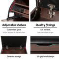 Artiss 2x Shoe Bench Set Flip Drawer Walnut