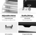 Artiss Shoe Rack Cabinet Bench 3-Tier 15 Pairs White