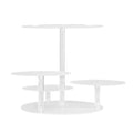 5-Star Chef 5 Tier Cake Stand Acrylic Round Clear Wedding Display
