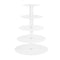 5-Star Chef 5 Tier Cake Stand Acrylic Round Clear Wedding