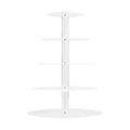 5-Star Chef 5 Tier Cake Stand Acrylic Round Clear Wedding