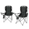 Weisshorn Camping Chair Folding Portable Outdoor Fishing Grey 2PC