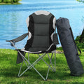 Weisshorn Camping Chair Folding Portable Outdoor Fishing Grey 2PC