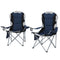 Weisshorn Folding Camping Chair Portable Outdoor Navy 2 Pack